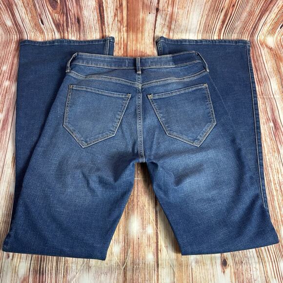 Abercrombie & Fitch FLARE Size 2 Blue High Rise Wide Leg Jeans Denim Pants 26x31 - Picture 4 of 10
